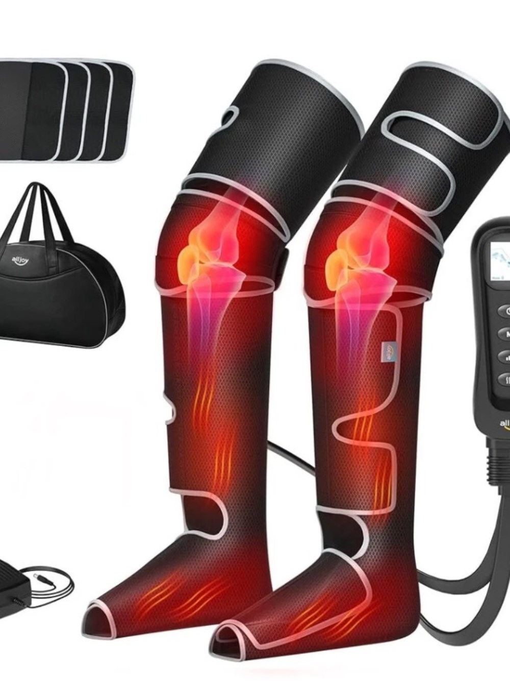 ALLJOY Air Compression Full Leg Massager AJFLM23 For Circulation & Pain Relief